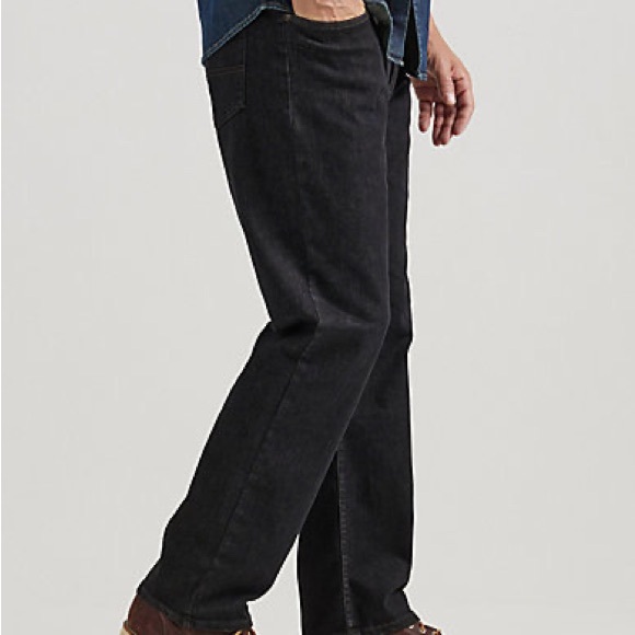 WRANGLER•authentics relaxed fit comfort flex dark denim jeans 40x29 NWT - Picture 2 of 6